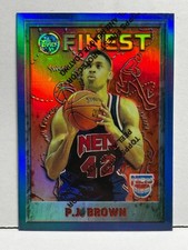 1995-96 Topps Finest Refractor P.J. Brown New Jersey Nets #92
