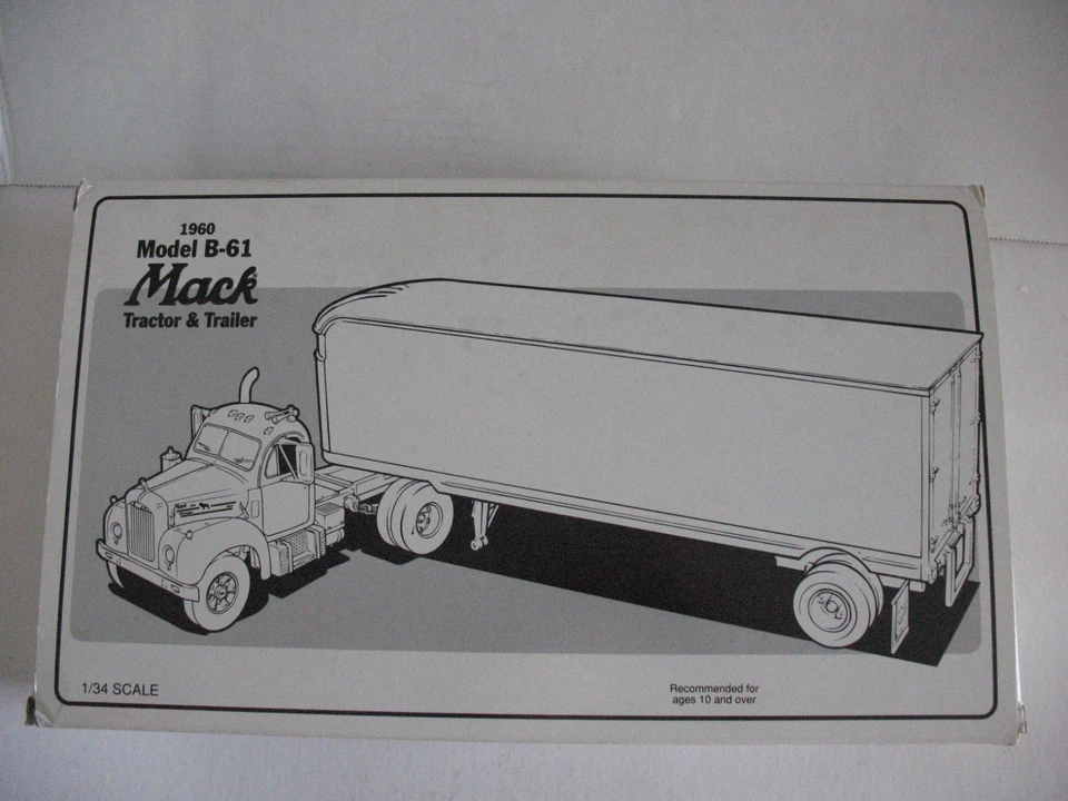 FIRST GEAR # 19-1156 R - C MOTOR LINES 1960 MACK B 61 TRACTOR TRAILER - Image 3 of 3
