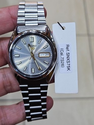 Seiko 5 SNXS75K Automatic Silver Dial 21 Jewels Men's Watch Japan Made SNXS75