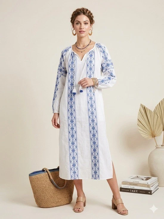 farm rio pineapple ikat asymmetric hem wrap dress Beata Neutral Asymmetrical Bodycon Midi Dress (Final Sale), S / Neutrals