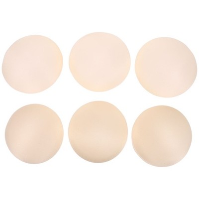 3 Pairs Round Bra Pads Inserts Removable Sponge For Bikini Swimsuit Chest