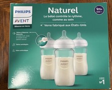 Philips Avent 3pk Glass Natural Baby Bottle with Natural Response Nipple -
