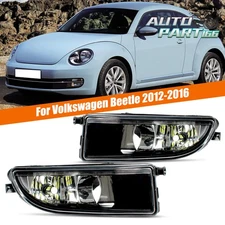 Pair LED Fog Light for VW Beetle 2012-2016 Front Bumper Fog Lamp