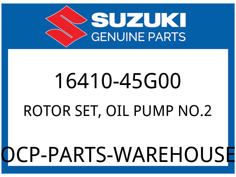 Suzuki OEM Part 16410-45G00 ROTOR SET,OIL PUMP
