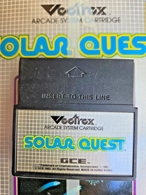 Solar Quest (Vectrex, 1982) With Cartridge, Box, & Overlay 