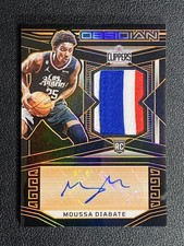 2022-23 Panini Obsidian Moussa Diabate Rookie Patch Auto Orange 25/35 JSY RC