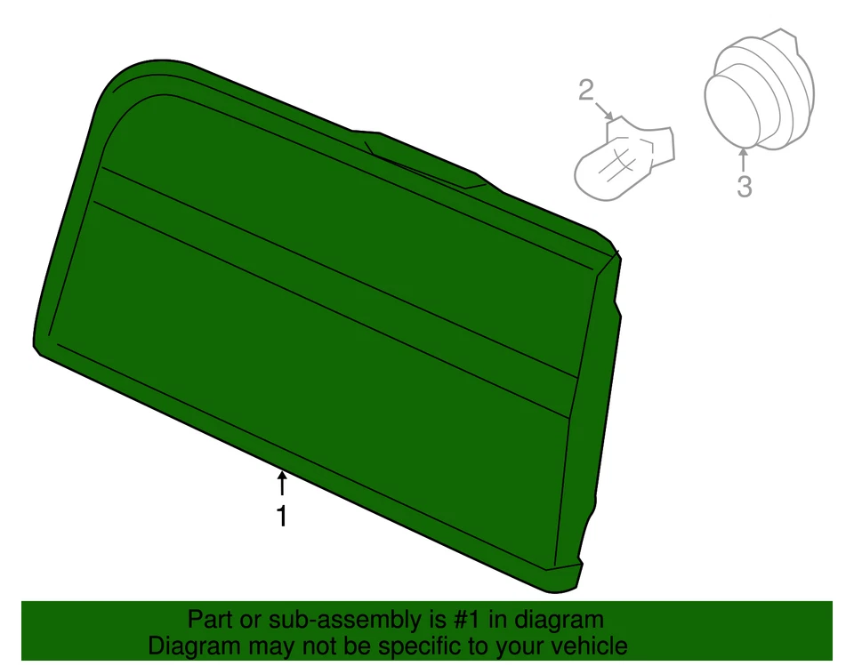 2007-2014 Navigator LH задний драйвер резервная лампа в сборе - Изображение 2 из 4