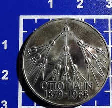 5 Mark CuNi coins Heiermann West Germany 100 years Otto Hahn 1979 G