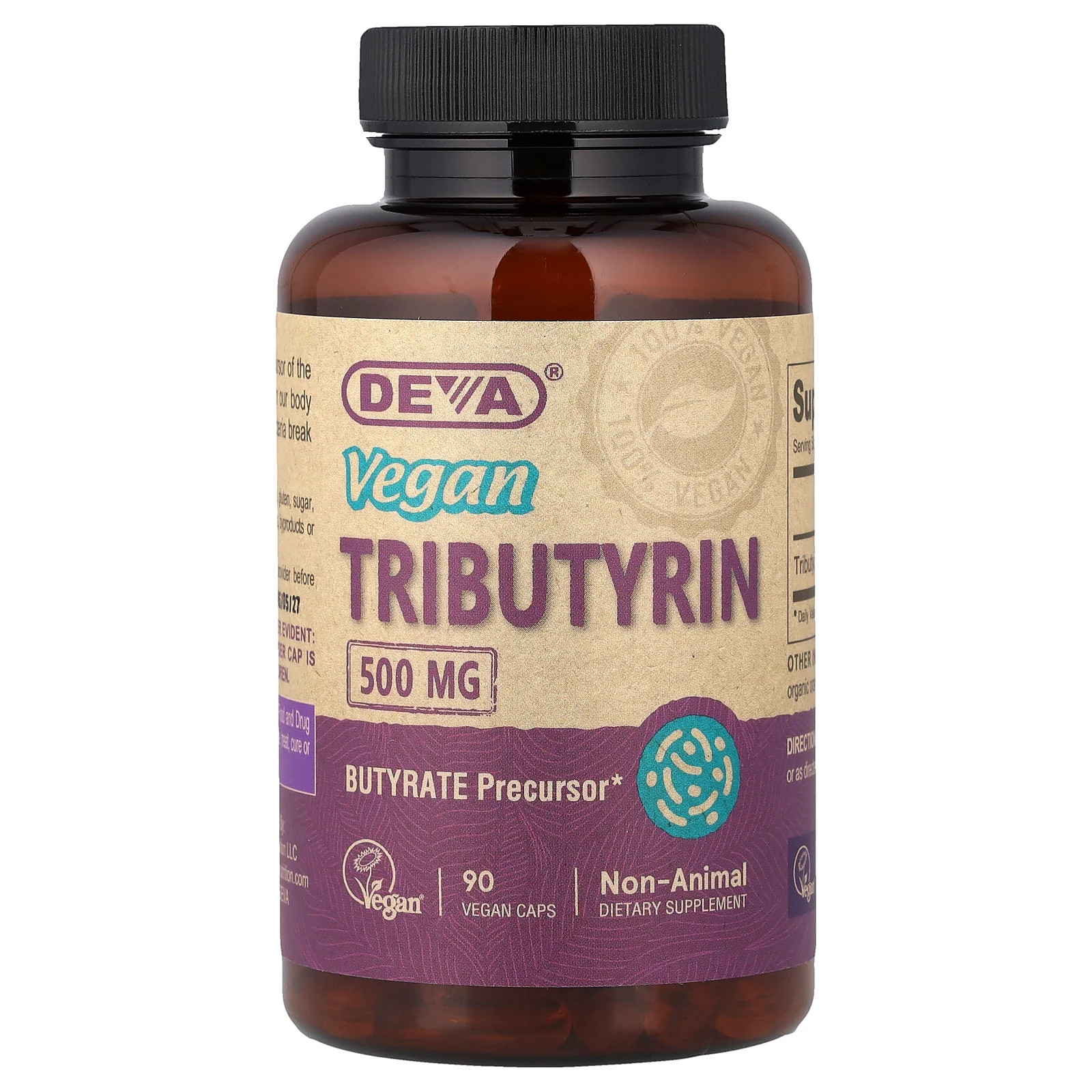 Vegan Tributyrin, 500 mg , 90 Vegan Caps