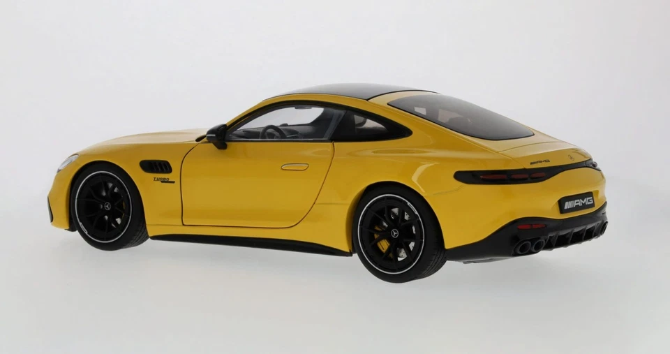 Mercedes-AMG Coupé C 192 GT 43 Jaune Soleil 1:18 Neuf OVP NZG - Photo 3/4