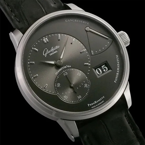 Glashutte Original PanoReserve 1-65-01-23-12-62 Stainless Steel Leather #SU061