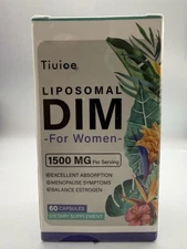 Liposomal DIM Supplement - 1500 mg Women DIM Supplement 60 Caps ~ Exp 11/27