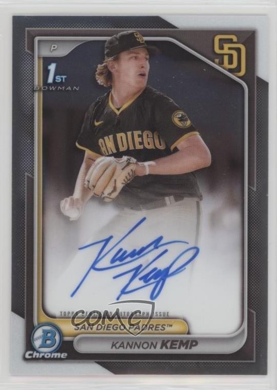 2024 Bowman Chrome Prospect Auto Kannon Kemp #CPA-KK Auto 19jf