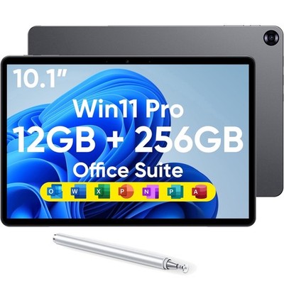 Hyperstrix 2-in-1 Windows 11 Pro Tablet PC, 10.1-Inch HD Touchscreen, Intel Core