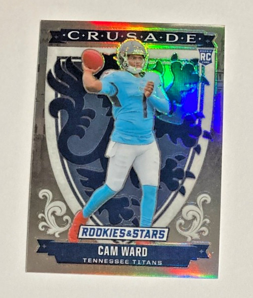 2025 PANINI ROOKIES & STARS CAM WARD CRUSADE SILVER PRIZM SP TENNESSEE TITANS