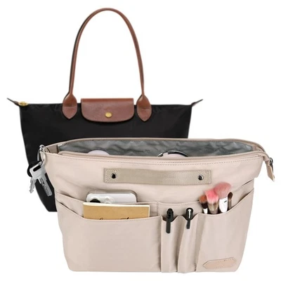 GADITIEK Bag Organiser for Longchamp Le Pliage Large, Handbag Organiser Beige, L