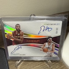 2024-25 Panini Immaculate Evan Mobley & Jarrett Allen DUAL AUTO Cavs /49