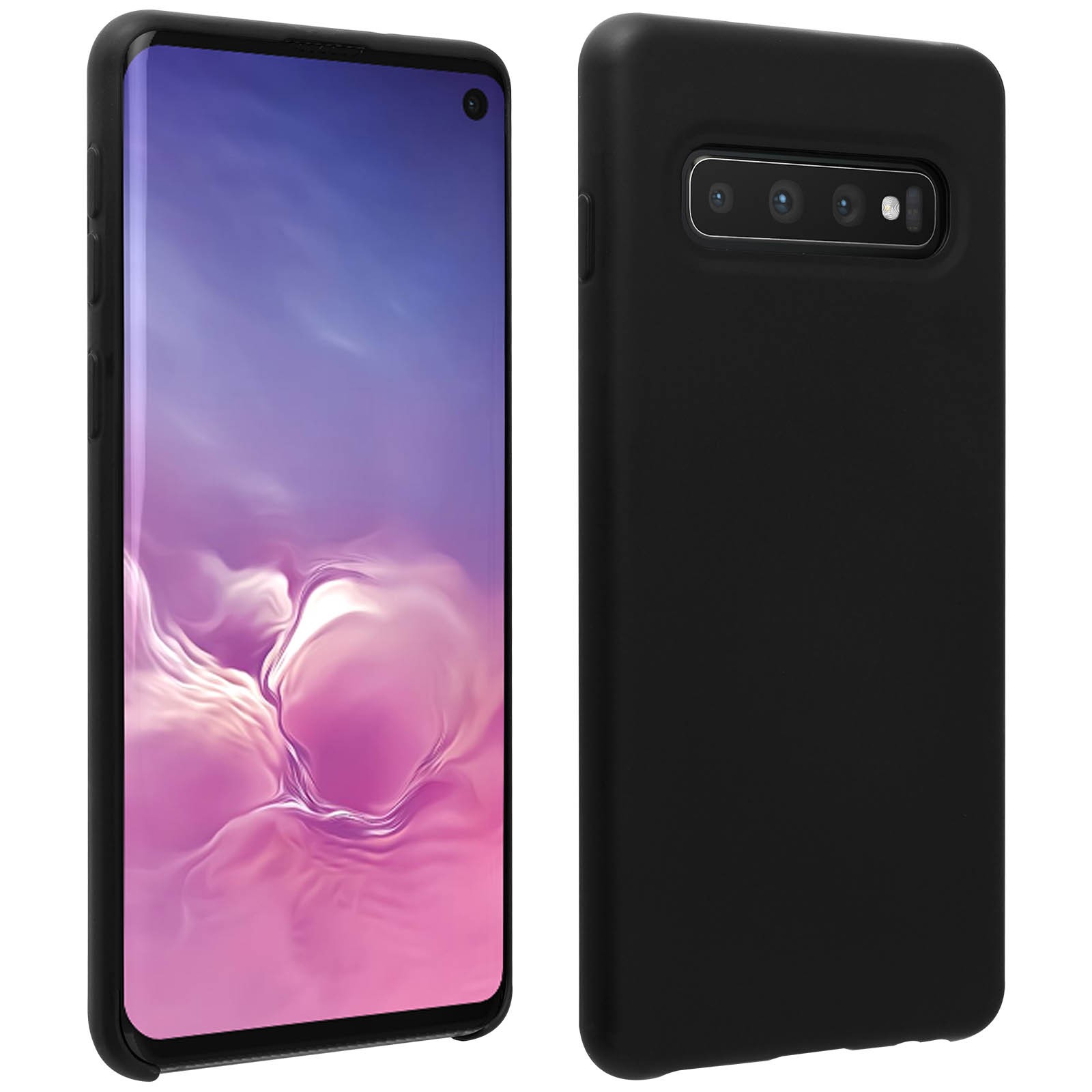 Coque silicone Galaxy S10 finition mate haut de gamme et toucher soft-touch