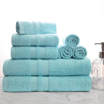Ultra Soft Cotton Quick Drying Solid Absorbent 500 GSM 8 Piece Towel Set