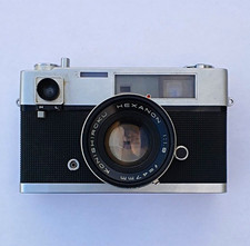 Konica Auto S 35mm Rangefinder Camera Silver w/ Hexanon 47mm f/1.9 Lens
