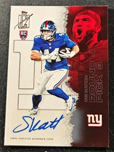 2025 Topps Signature Cam Skattebo Rookie Class Autographs (RAW)