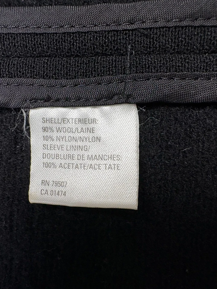 Abrigo ISDA & Co Mujer Pequeño Mezcla de Lana Forrado con Botones Clásico Moderno Chaqueta Foto 4 de 4