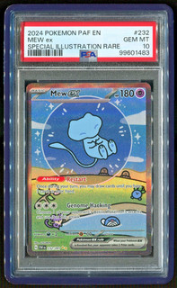 Pokémon Mew EX Bubble Mew PSA 10 Gem Mint 232/091 Sir SV Paldean Fates 2024