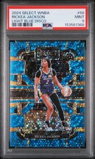 2024 Panini Select WNBA - Concourse Rickea Jackson #58 Blue Disco Prizm /125 RC
