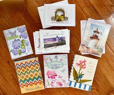 Lot of 9 Assorted Beautiful Thinking of You Friendship Blank Cards w/Envelopes