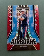 2023 Panini Rookies & Stars Football Mac Jones Airborne Red Plaid Prizm #AI-22
