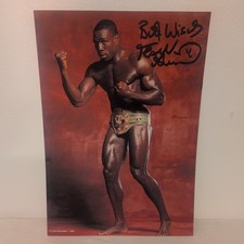 Frank Bruno Signed Photo Autograph A4 Boxing WBC Champion Lord Snowdon 1995