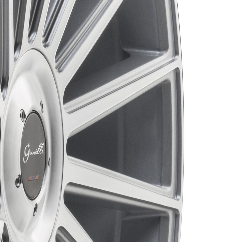 24" Gianelle Verdi Silver 24x10 Concave Wheels Rims Fits Rolls-Royce Dawn