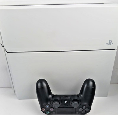 Sony PlayStation 4 Fat PS4 Konsole Weiß mit DualShock-4-Controller