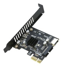 PCIe to 20Pin Type-E Internal Card, PCI-e x1 to 19 1 Pin USB 3.0 Socket