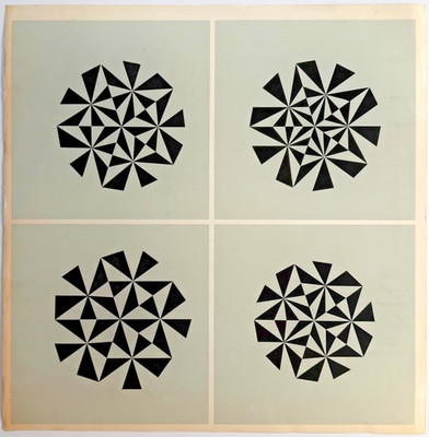 Sewell Sillman Original Op-Art Screenprint from the estate