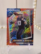 2021 Rookies & Stars Justin Herbert Red Plaid Prizm Airborne AB-8 Chargers