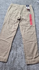 NWT Gap Pull On Pants Khaki Boys Size XS Kids Beige Pockets Stretch