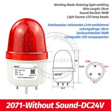 LED Blinkleuchte Warnlicht Blitzleuchte Rundumleuchte Buzzer 12V 24V 220V 380V