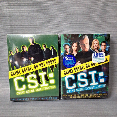 CSI: Crime Scene Investigation Complete First & Second Season DVD New Sealed