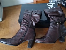 Bottes cuir souple brun Marque Beryl