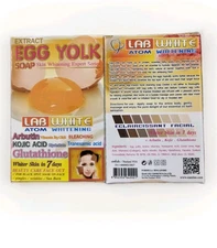 1× Bar Lab white Egg Yolk Glutathione Lightening & Exfoliating SOAP 💯