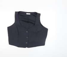 Primark Womens Black XL Suit Waistcoat Tailored Lined Workwear