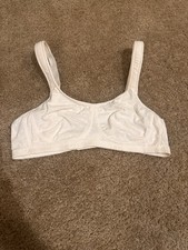 Amoena Tiana SB Wire-Free Pocketed Mastectomy Bra White NWOT Size 42AA 44889