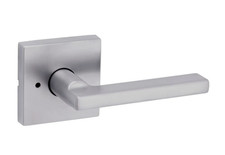 Kwikset 730HFLSQT26D Halifax Privacy Door Lever Set - Satin Chrome