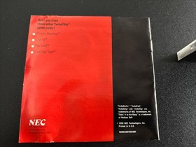 TurboGrafx 16 Box Case Manual Lot Aero Blasters Cybercore NO GAMES INCLUDED