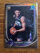 2025-26 Bowman - Ace Bailey RC #BCV-5 - Reptilian Refractor - Utah Jazz