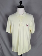 Vintage Polo Ralph Lauren Golf Men's XL Yellow Polo Made In USA 100% Cotton