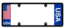 DFS United States of America USA Patented License Plate Frame Holder
