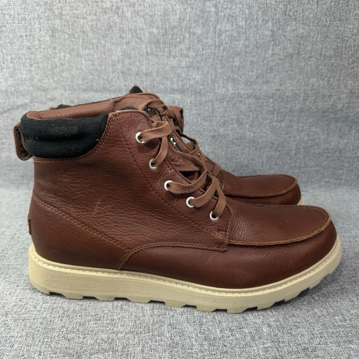 Sorel Leather / Synthetic Ankle Boots Hiking / Outdoor, Men\'s Size 10.5 Tan/Blue SOREL Shoes for Men for sale | eBay main image 3