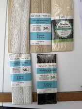 Job Lot of 5 Unused Bundles of Pretty Vintage Trimming Lace 